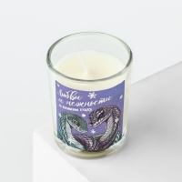 Новогодняя свеча с наклейкой «Новый год: Любви», аромат еловые ветки,5х6х5 см Новогодняя свеча с наклейкой «Новый год: Любви», аромат еловые ветки,5х6х5 см