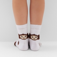 Носки детские KAFTAN Чебурашка, размер 16-18 см, белый Носки детские KAFTAN Чебурашка, размер 16-18 см, белый