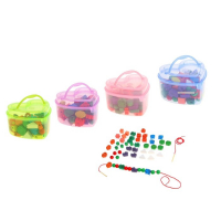 Шнуровка "Учимся считать", 50 элементов, цвета МИКС