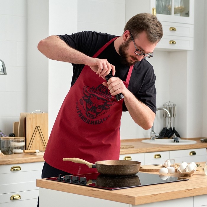 Фартук мужской Этель &laquo;Укротитель говядины&raquo;, 77&times;75см, 100 % хлопок