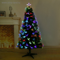 Ёлка фиброоптическая "Пучок радужный" 150 см d нижнего яруса 72 см 170 веток