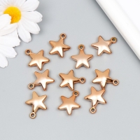 Декор для творчества пластик под металл "Золотая звезда" набор 10 шт 2,3х1,9х0,6 см Декор для творчества пластик под металл "Золотая звезда" набор 10 шт 2,3х1,9х0,6 см