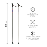 Палки лыжные алюминиевые Gekars Vega, длина 145 см