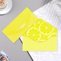 Набор конвертов для денег "Поздравительные - 1" 6 штук, софт тач, тиснение, 9х19 см