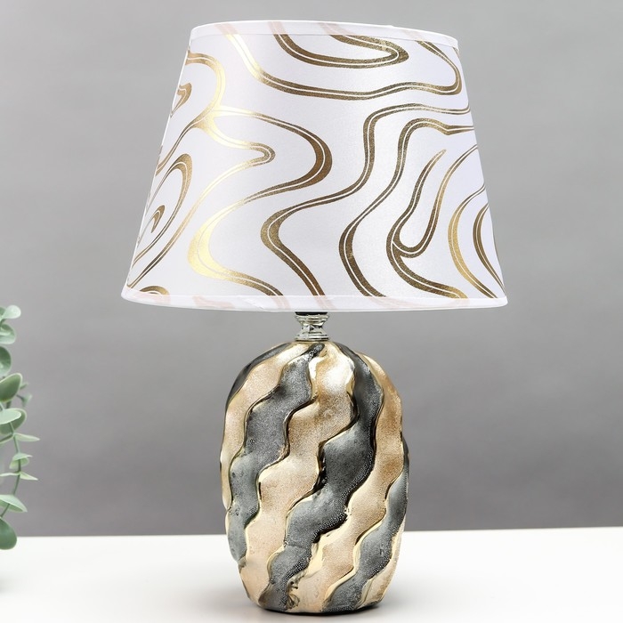 Настольная лампа 16790/1 E14 40Вт черно-золотой 22x22x31 см RISALUX