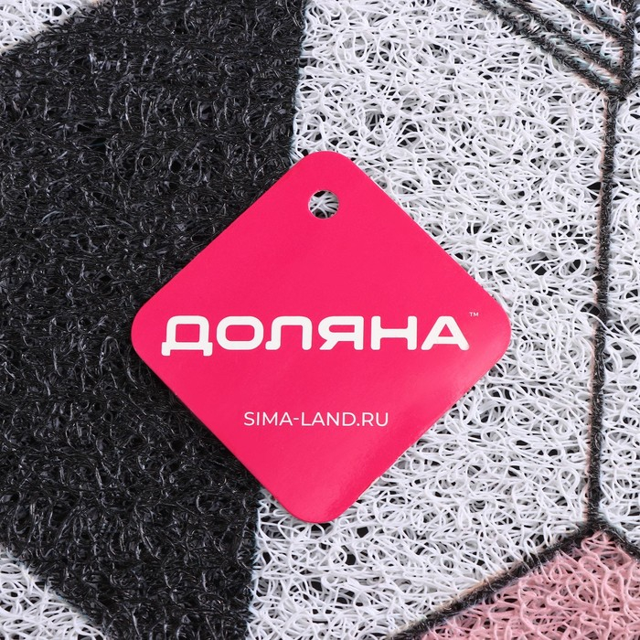 Коврик придверный грязезащитный Доляна &laquo;Соты&raquo;, вырезной, 80&times;120 см