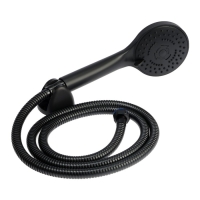 Смеситель для ванны ZEIN Z3843, однорычажный, душевой набор, лейка 5 режимов, черный