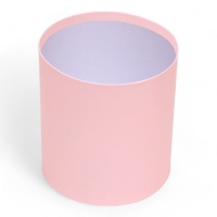 Набор круглых коробок 2в1 ,"Кремовый", без крышки, 10 х 10 х 10,5см