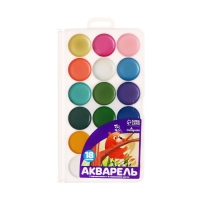 Акварель18 цветов (9 классических + 9 перламутровых) Calligrata Акварель18 цветов (9 классических + 9 перламутровых) Calligrata