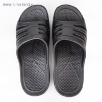 Сланцы мужские &laquo;Тайм&raquo; цвет чёрный, размер 44-45