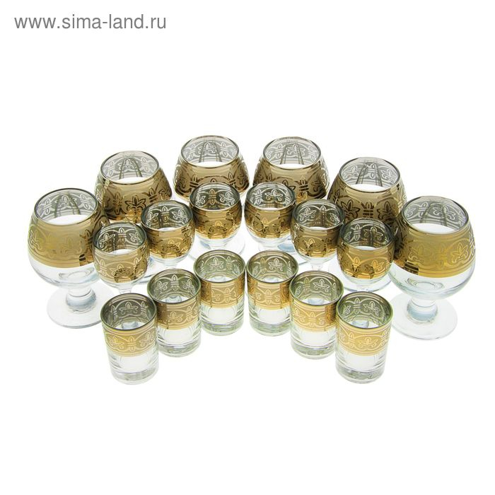 Мини-бар 18 предметов коньяк, флоренция, темный 380/55/50 мл