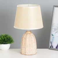 Настольная лампа "Дасия" Е14 40Вт бежевый 20х20х33 см RISALUX