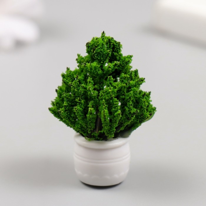 Искусственное растение для творчества пластик "Деревце в горшке" 3х3х5 см