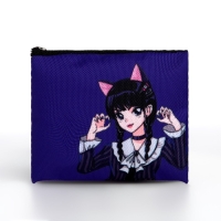 Кошелек детский текстильный "Девочка", 11х9х0,5 см, цвет фиолетовый Кошелек детский текстильный "Девочка", 11х9х0,5 см, цвет фиолетовый