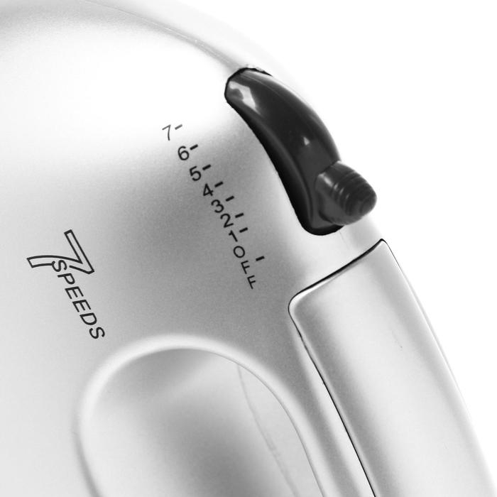 Миксер Irit IR-5431, стационарный, 250 Вт, 2 л, 7 скоростей, 4 насадки, серебристый Миксер Irit IR-5431, стационарный, 250 Вт, 2 л, 7 скоростей, 4 насадки, серебристый