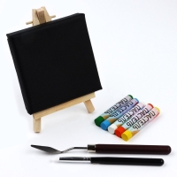 Рисование пастелью c холстом на подрамнике «Ромашки», набор для творчества Рисование пастелью c холстом на подрамнике «Ромашки», набор для творчества