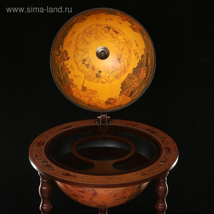 Глобус бар декоративный "Карта странника" 87х47х47 см