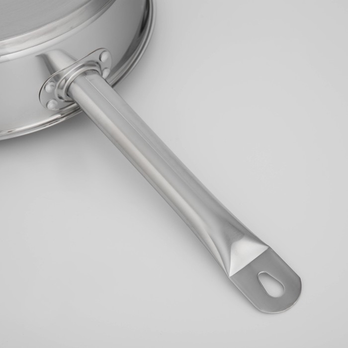 Сковорода &laquo;Общепит&raquo;, d=28 см, h=7,5 см, корпус 0,6 мм, дно ТРС 3,5 мм, индукция