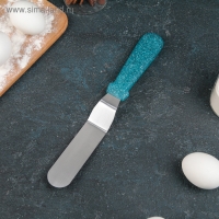 Кондитерская лопатка - палетка изогнутая «Космос», 26,5 см, рабочая часть 15 см, цвет бирюзовый Кондитерская лопатка - палетка изогнутая «Космос», 26,5 см, рабочая часть 15 см, цвет бирюзовый