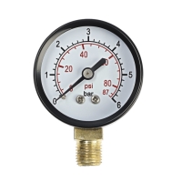 Манометр ZEIN, радиальный, диаметр корпуса 50 мм, 6 бар, 1/4"