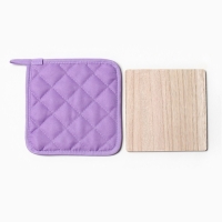 Новый год. Набор кухонный Доляна Волшебства: подставка 15*15 см, прихватка 17*17см