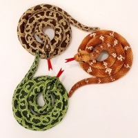 Мягкая игрушка "Змея", 52 см/300 см, цвет зеленый