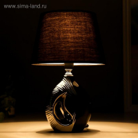 Лампа настольная 36657/1 E14 40Вт черный-серебро H31,5 см RISALUX