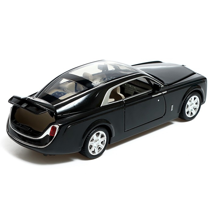 Машина металлическая &laquo;Купе&raquo;, 1:24, открываются двери, капот, багажник, инерция, цвет чёрный