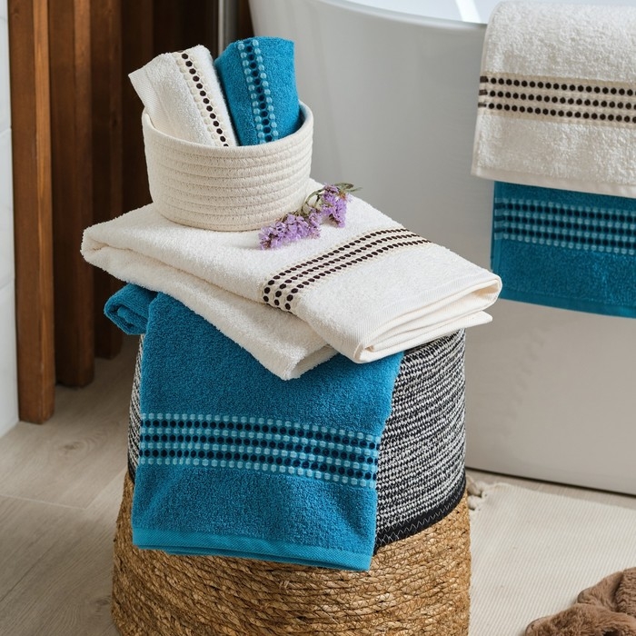 Полотенце махровое Love Life &laquo;Адажио&raquo; 70х140 см, морской, 100% хл, 450 гр/м2