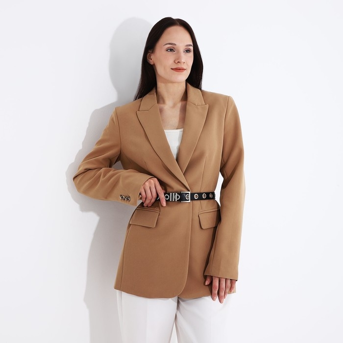 Ремень женский, ширина 2 см, пряжка металл, люверсы, цвет чёрный Ремень женский, ширина 2 см, пряжка металл, люверсы, цвет чёрный