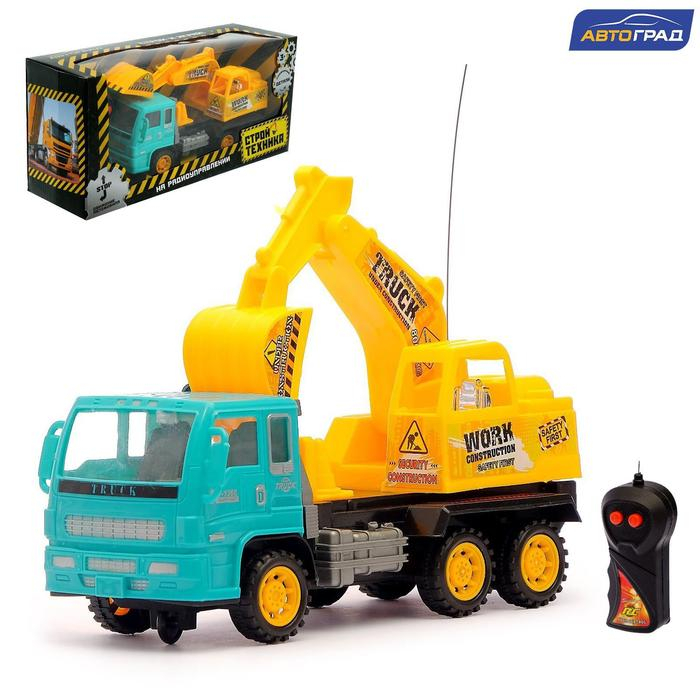 Грузовик радиоуправляемый &laquo;Экскаватор&raquo;, работает от батареек