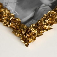 Фоторамка полистоун 13х18 см "Золотые розы" 20,5х16 см Фоторамка полистоун 13х18 см "Золотые розы" 20,5х16 см