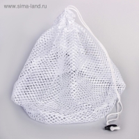 Мешок для стирки белья Доляна, 30&times;40 см, крупная сетка, цвет белый