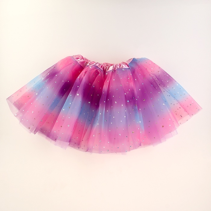 Карнавальный набор Карнавальный набор "Бабочка" 2 предмета: юбка, крылья. цвет радужный с блёстками