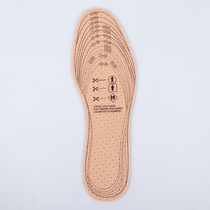 Стельки для обуви, универсальные, дышащие, р-р RU до 47 (р-р Пр-ля до 46), 29,5 см, пара, цвет белый