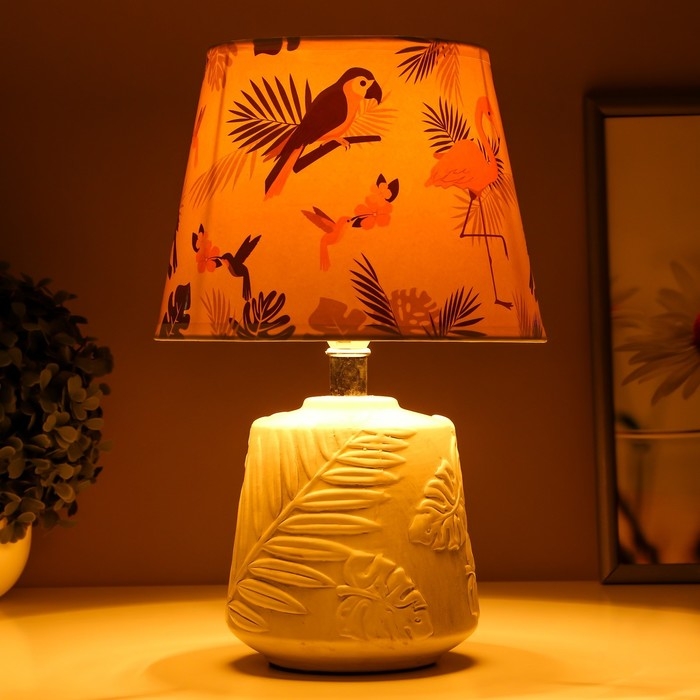 Настольная лампа "Гамма" Е14 15Вт серый 32х20х20см RISALUX