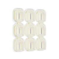 Держатель самоклеящийся для проводов и гирлянд ТУНДРА krep, 15х15 мм, 90 шт.