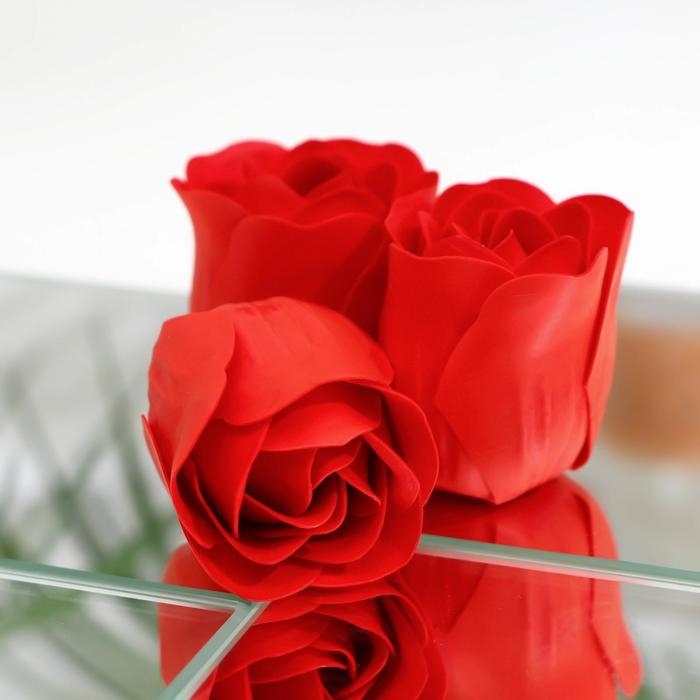 Мыльные розочки, красные, набор 10 шт. Мыльные розочки, красные, набор 10 шт.