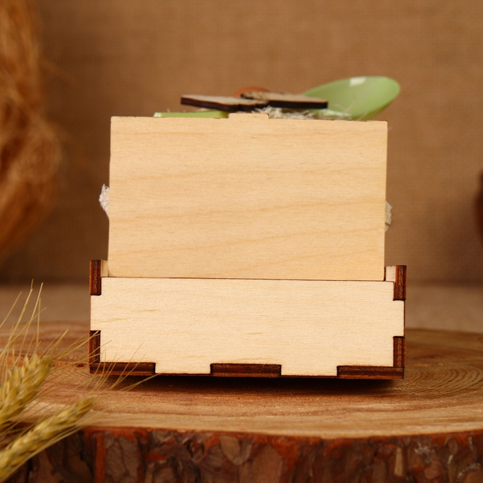 Оберег - шкатулка &laquo;Домовой с ложкой&raquo;, 25 см, микс