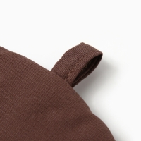 Грелка на чайник "Этель" Kitchen, цв. коричневый, 28х28 см, 100% хл, саржа 220 г/м2