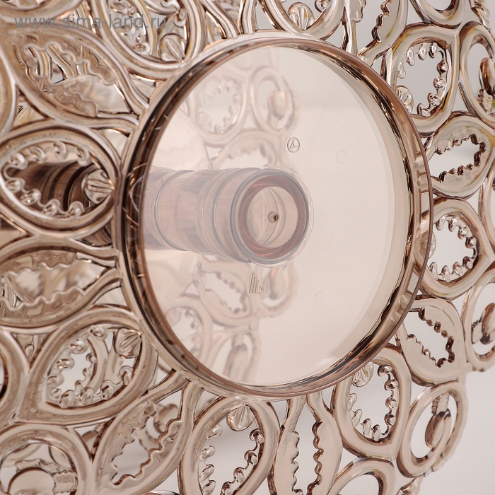 Фруктовница 3-х ярусная &laquo;Мелодия&raquo;, d=16 см, 21 см, 27 см, цвет кофейный