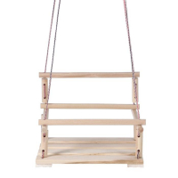 Подвесное кресло деревянное, сиденье 30&times;40см