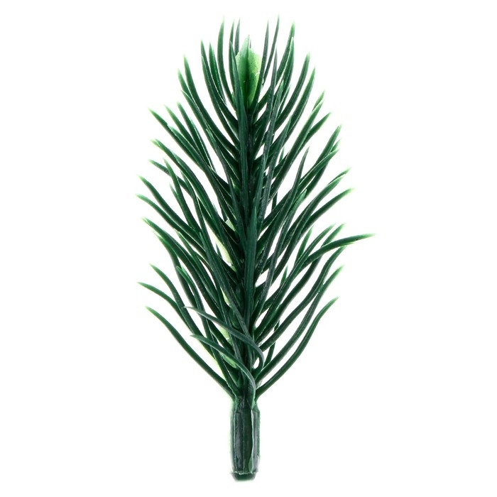 Новый год! Декор &laquo;Ветки ели мини&raquo; набор 100 шт., размер 1 шт. &mdash; 6 &times; 3 &times; 3 см