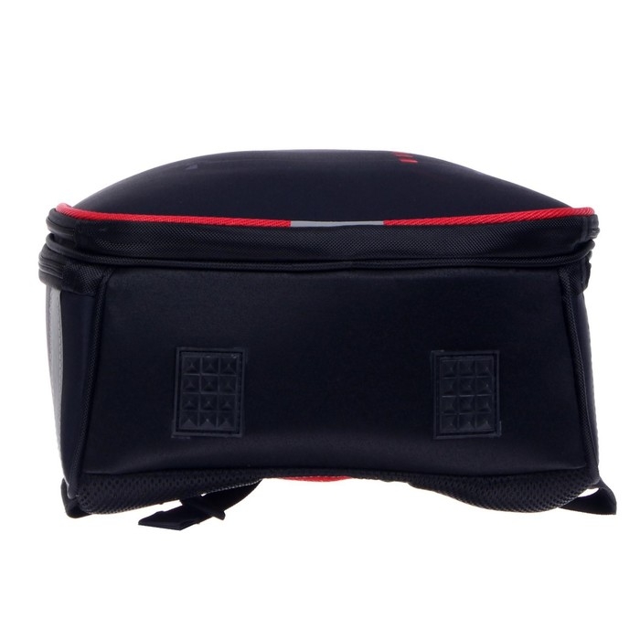 Рюкзак каркасный школьный 38 х 30 х 16 см, эргономичная спинка, Stavia "Чёрная машина"