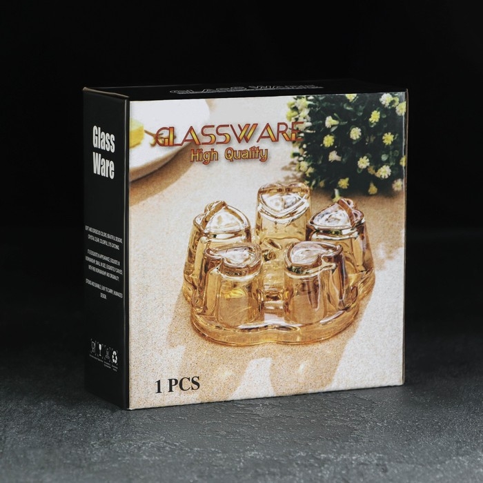 Подставка стеклянная для подогрева &laquo;Хрусталик&raquo;, d=14 см