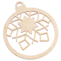 Заготовки для творчества на новый год &laquo;Шары со снежинками&raquo;, 5 шт