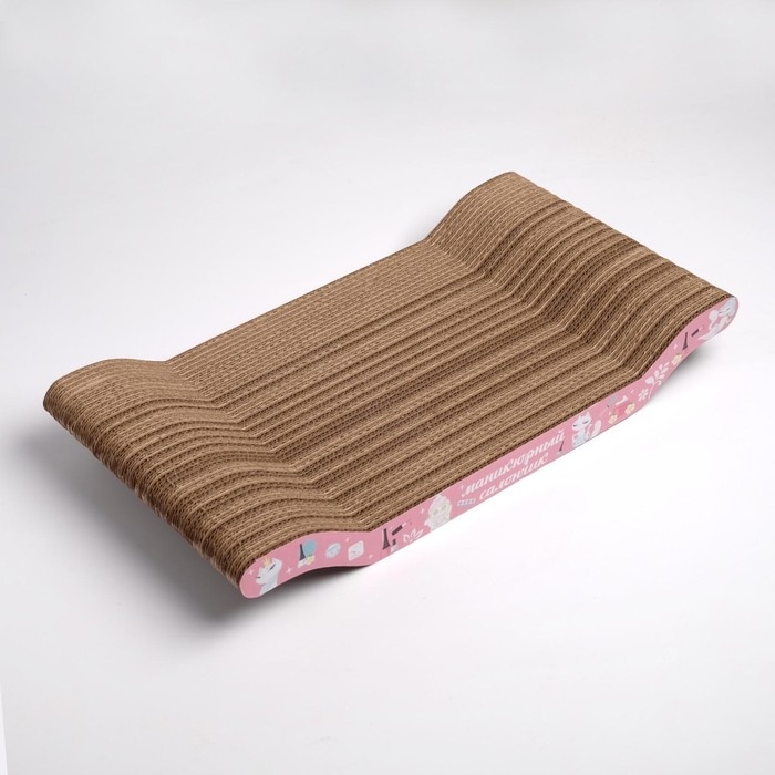 Когтеточка из картона &laquo;Маникюрный салончик&raquo;, 45 &times; 20 &times; 3 см