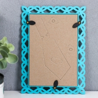 Фоторамка 10х15 см пластик L-7 бирюзовый (пластиковый экран)