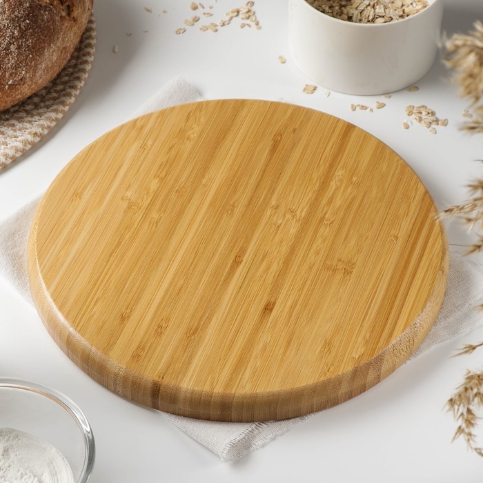 Блюдо для подачи Доляна &laquo;Цветение&raquo;, d=29,5 см, бамбук