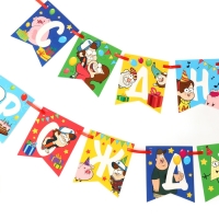 Гирлянда на ленте "С Днем Рождения", Гравити Фолз дл. 176 см